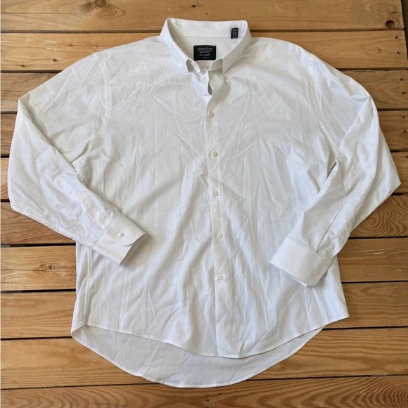 Nordstrom Tech-Smart Trim Fit Shirt size 15/1/2. 32-33 long . - Picture 4 of 8